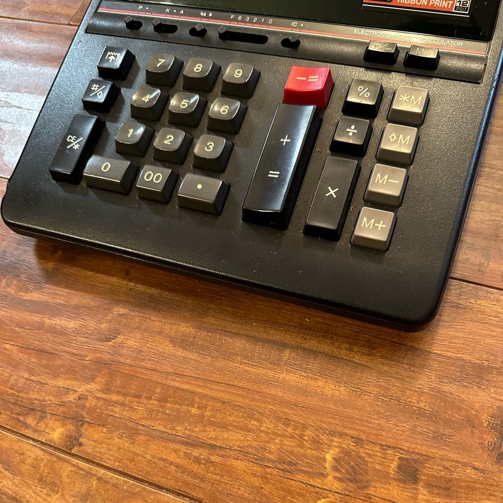 VTG Sharp EL-2630 2 Color Ribbon Print Calculator - Picture 3 of 9